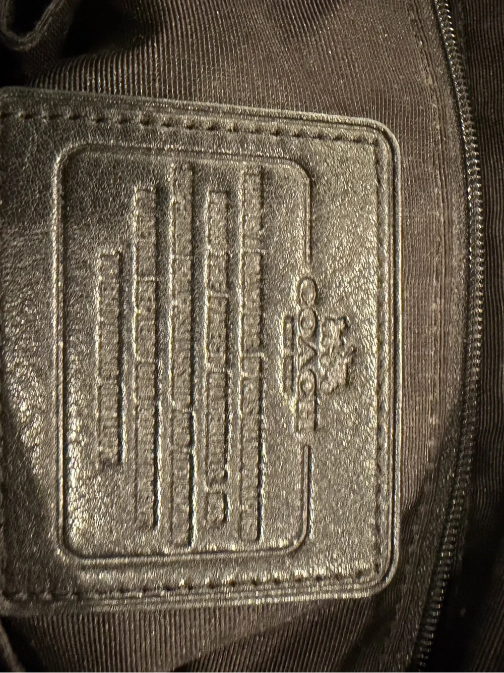 Coach black Pebbled Leather Messenger Crossbody